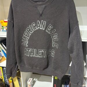 American Eagle Outfitters Dark Gray Crewneck Sweater